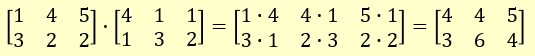 Element-wise Matrix Multiplication
