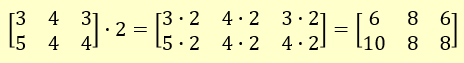 "Matrix Multipled by 2