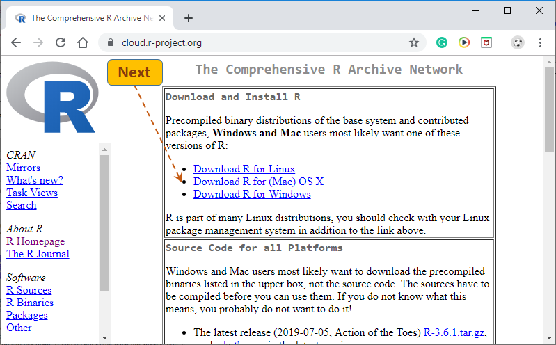 R-Setup Download Options